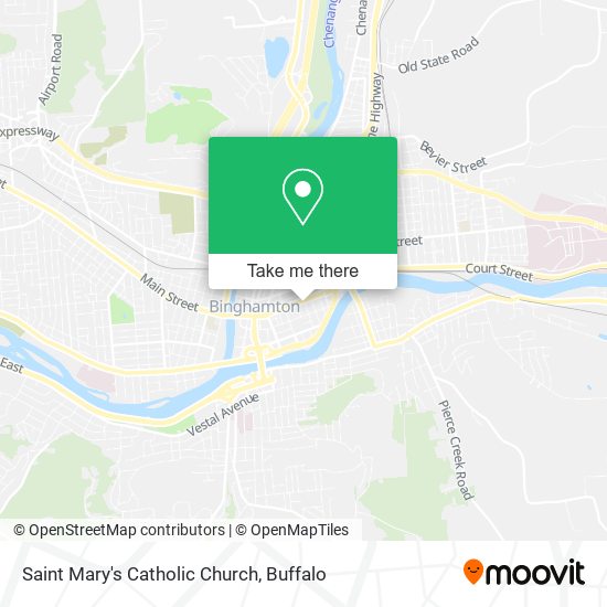 Saint Mary's Catholic Church map