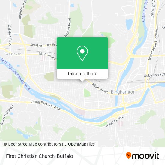 First Christian Church map