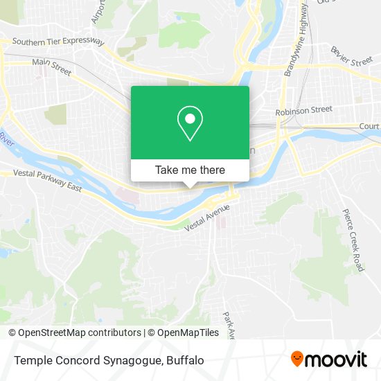 Mapa de Temple Concord Synagogue