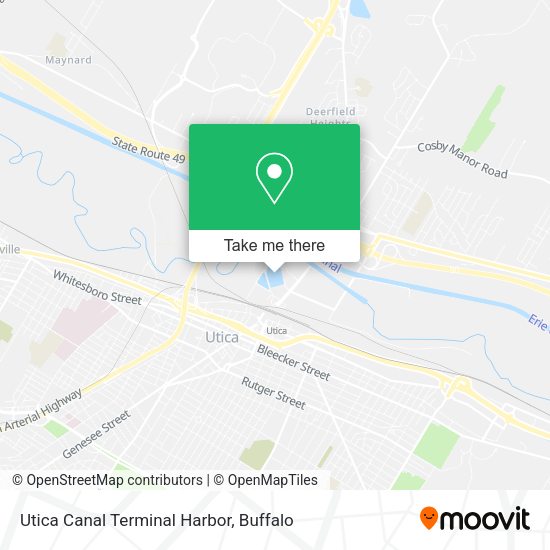 Utica Canal Terminal Harbor map