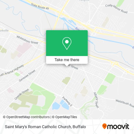 Saint Mary's Roman Catholic Church map