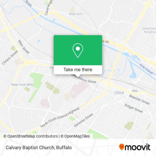 Calvary Baptist Church map