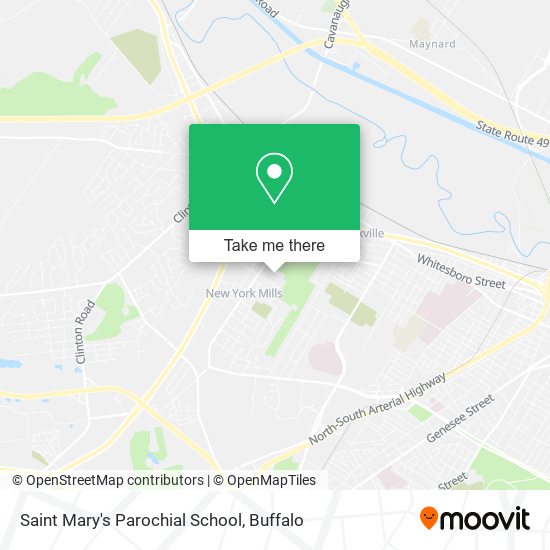 Saint Mary's Parochial School map