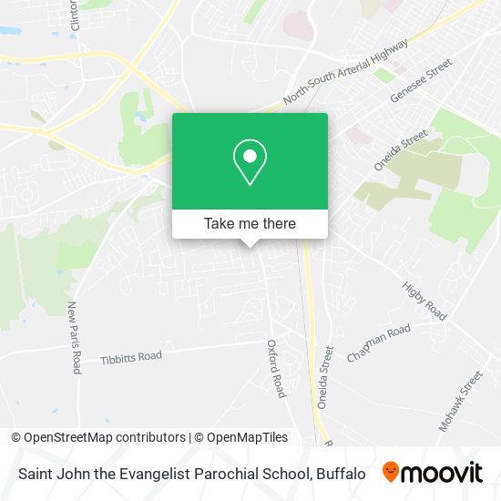 Saint John the Evangelist Parochial School map