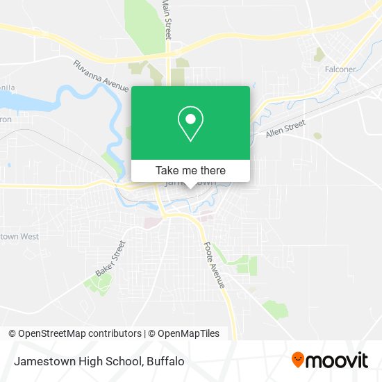 Mapa de Jamestown High School