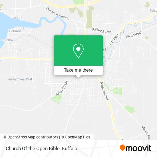 Church Of the Open Bible map