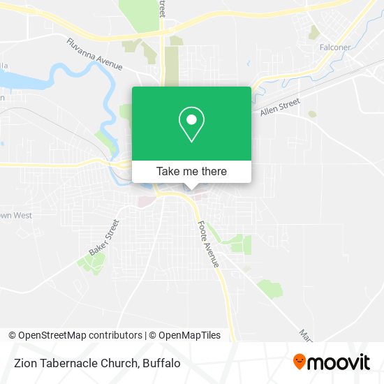 Mapa de Zion Tabernacle Church