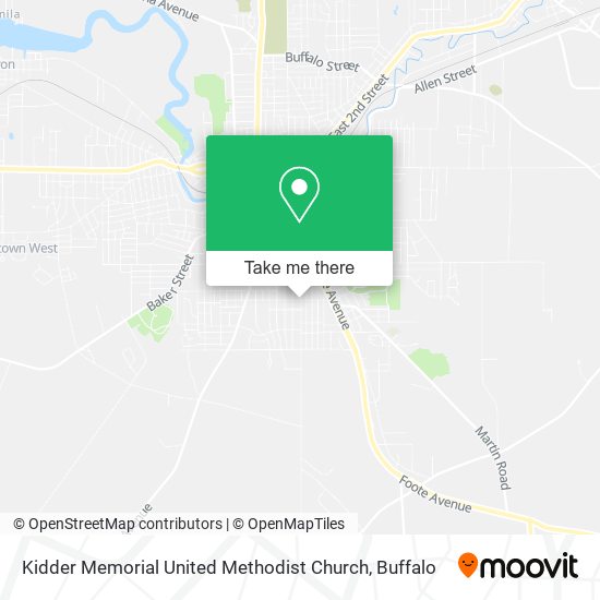 Kidder Memorial United Methodist Church map