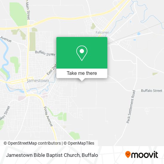 Mapa de Jamestown Bible Baptist Church