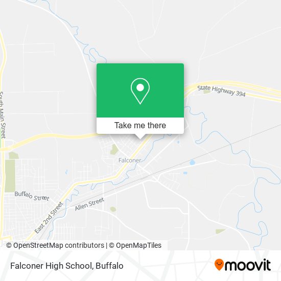 Falconer High School map