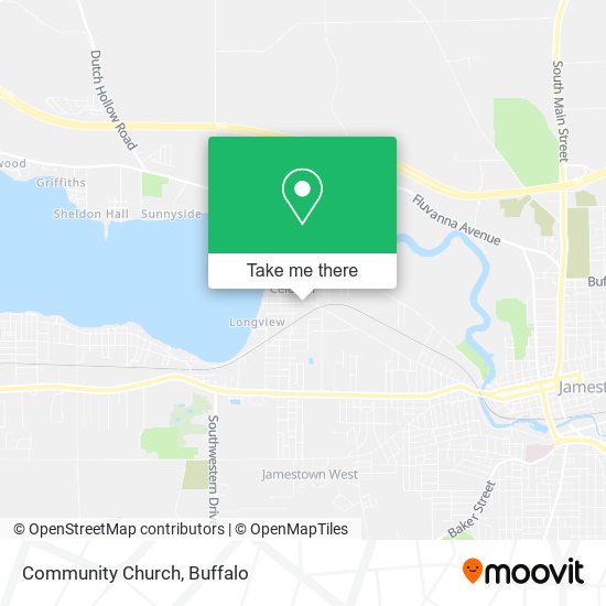 Community Church map