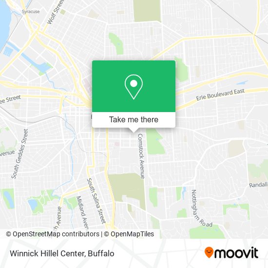 Winnick Hillel Center map