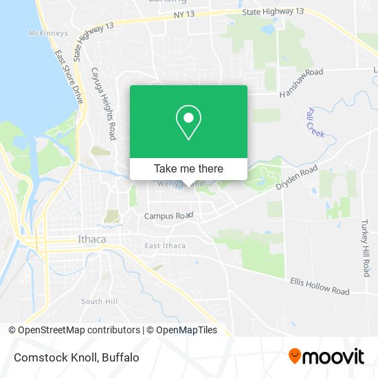 Comstock Knoll map