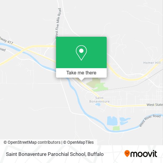 Saint Bonaventure Parochial School map