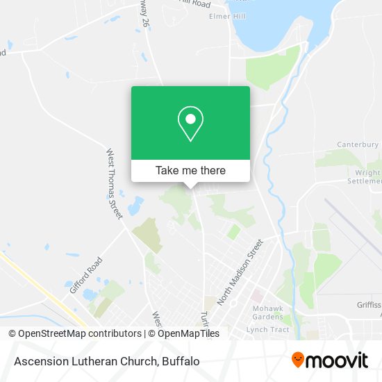 Ascension Lutheran Church map