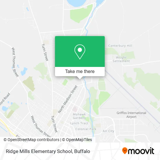 Ridge Mills Elementary School map