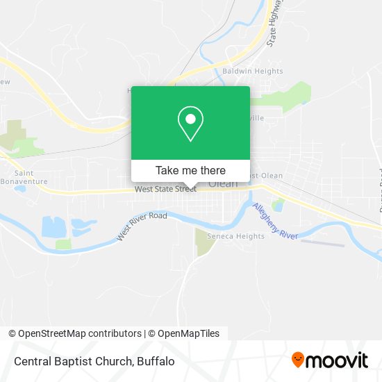 Mapa de Central Baptist Church
