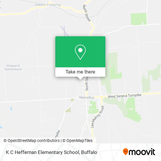 K C Heffernan Elementary School map