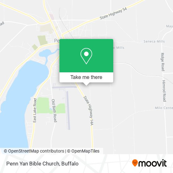 Penn Yan Bible Church map