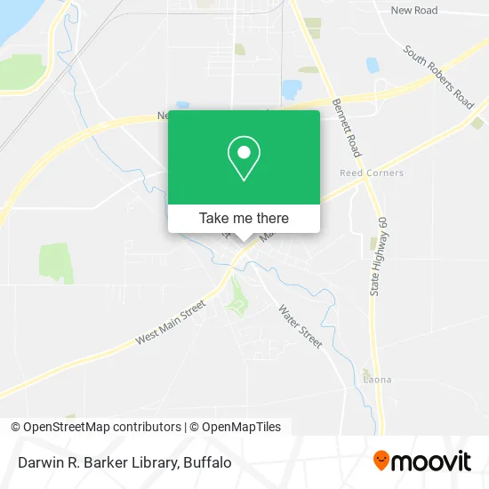 Darwin R. Barker Library map