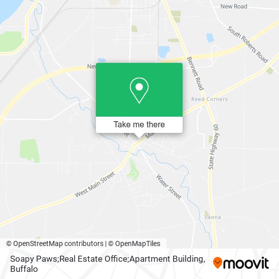 Soapy Paws;Real Estate Office;Apartment Building map