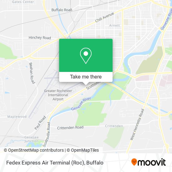 Mapa de Fedex Express Air Terminal (Roc)