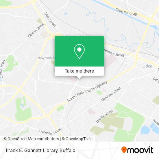 Mapa de Frank E. Gannett Library