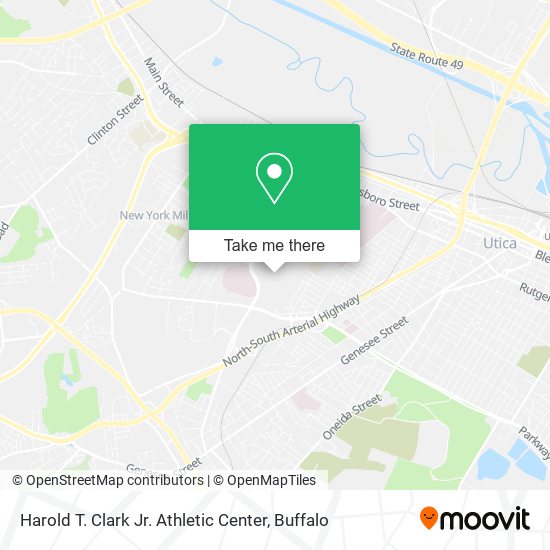 Mapa de Harold T. Clark Jr. Athletic Center