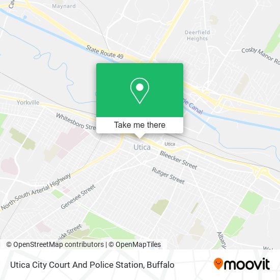 Utica City Court And Police Station map