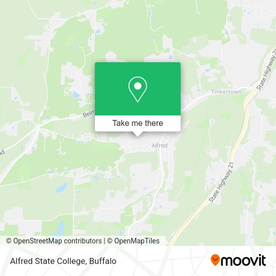 Mapa de Alfred State College