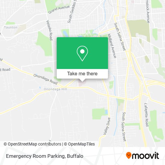 Emergency Room Parking map