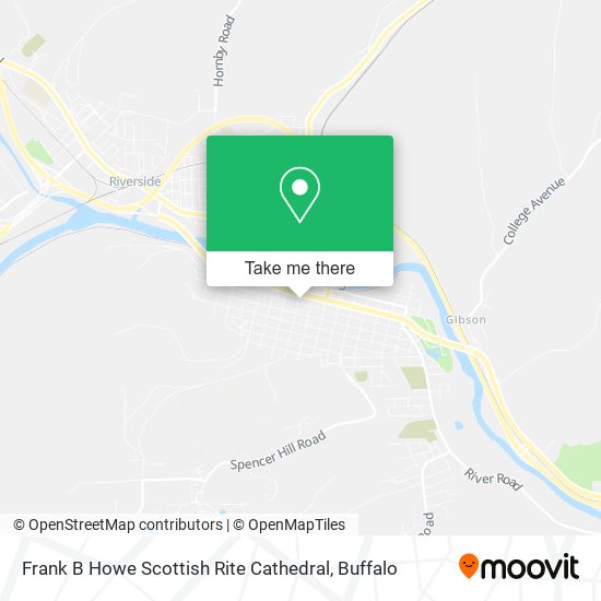 Mapa de Frank B Howe Scottish Rite Cathedral