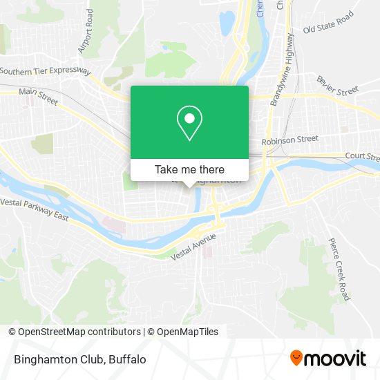 Binghamton Club map