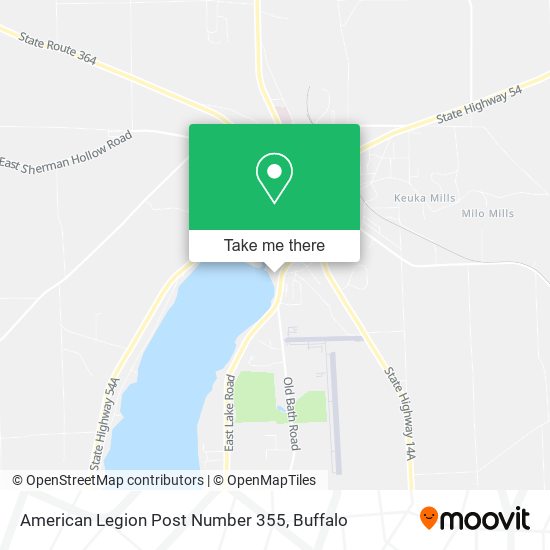 American Legion Post Number 355 map