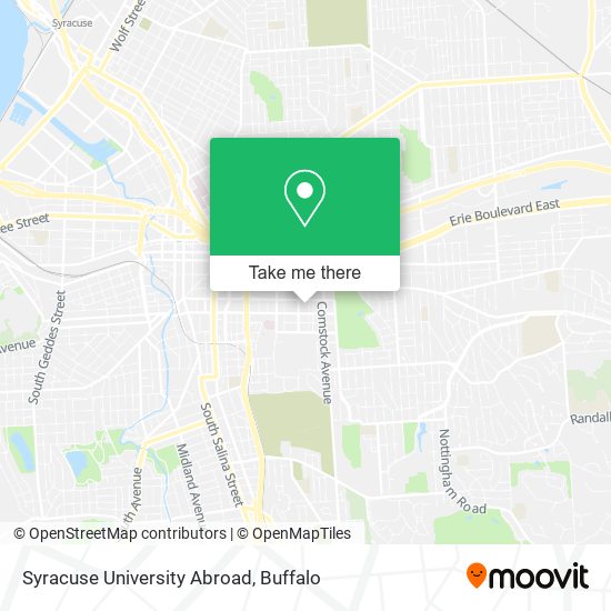 Syracuse University Abroad map
