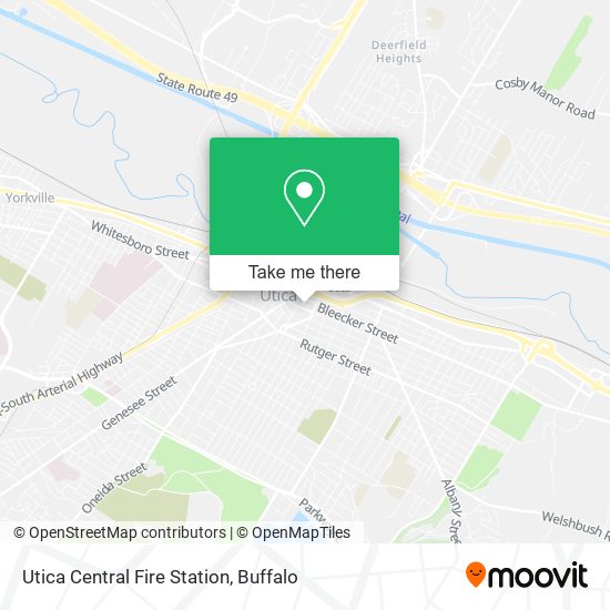 Utica Central Fire Station map
