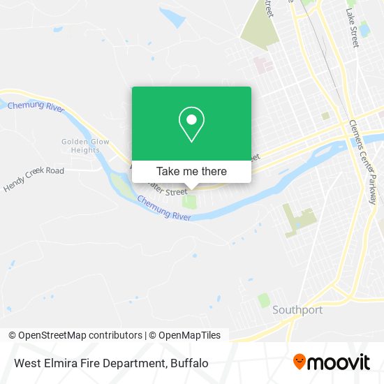 West Elmira Fire Department map