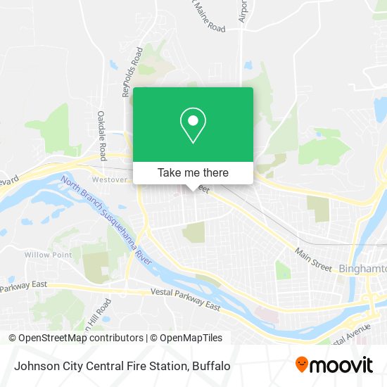 Johnson City Central Fire Station map