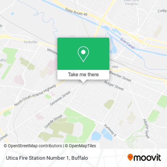 Mapa de Utica Fire Station Number 1
