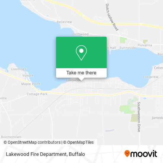Lakewood Fire Department map