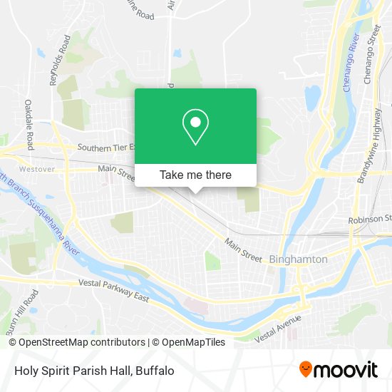 Holy Spirit Parish Hall map