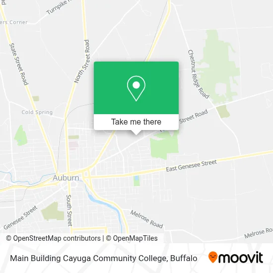 Main Building Cayuga Community College map
