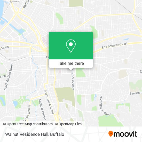 Mapa de Walnut Residence Hall