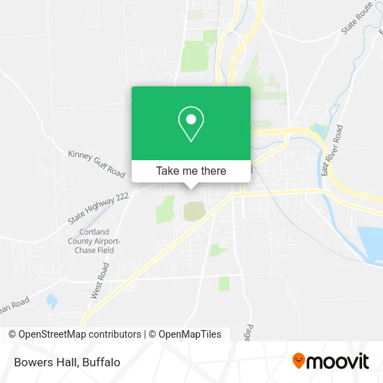 Bowers Hall map