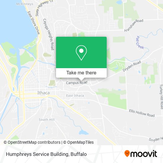 Humphreys Service Building map