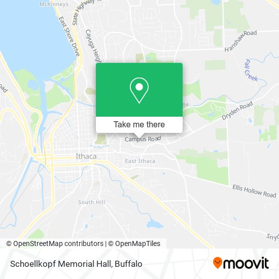 Schoellkopf Memorial Hall map