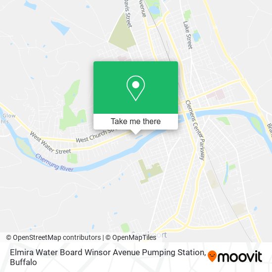 Elmira Water Board Winsor Avenue Pumping Station map