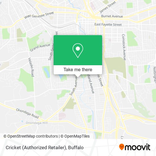 Mapa de Cricket (Authorized Retailer)