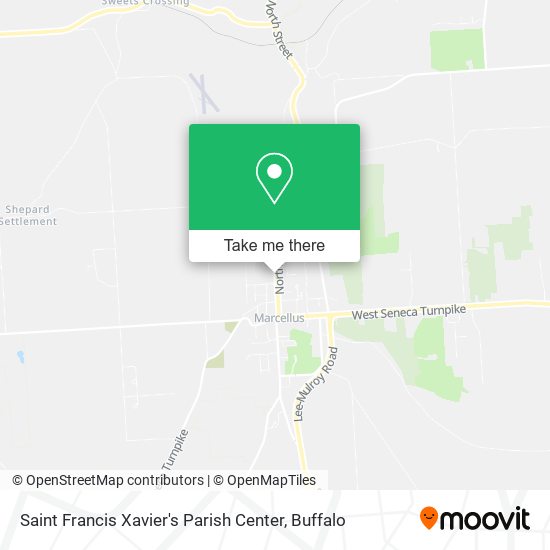 Saint Francis Xavier's Parish Center map