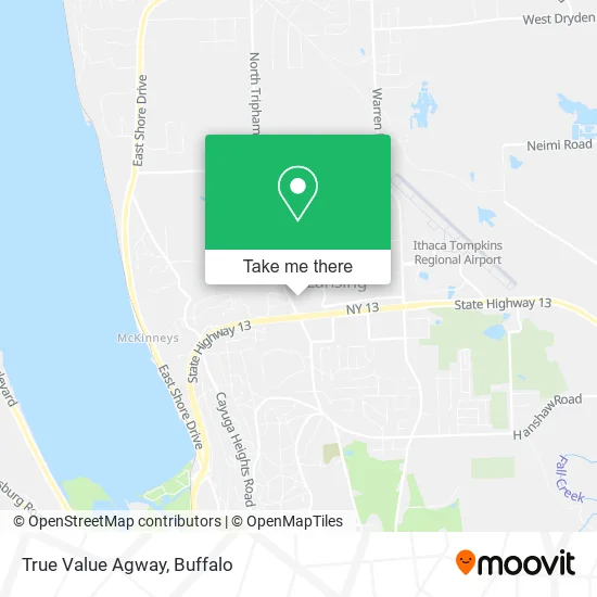 Mapa de True Value Agway